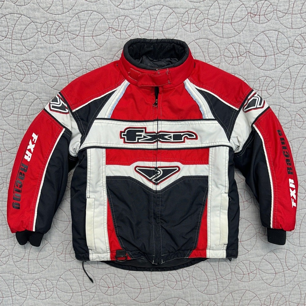 FXR Racing Backshift Jacket Red White Black Colorblock / Child's 8
